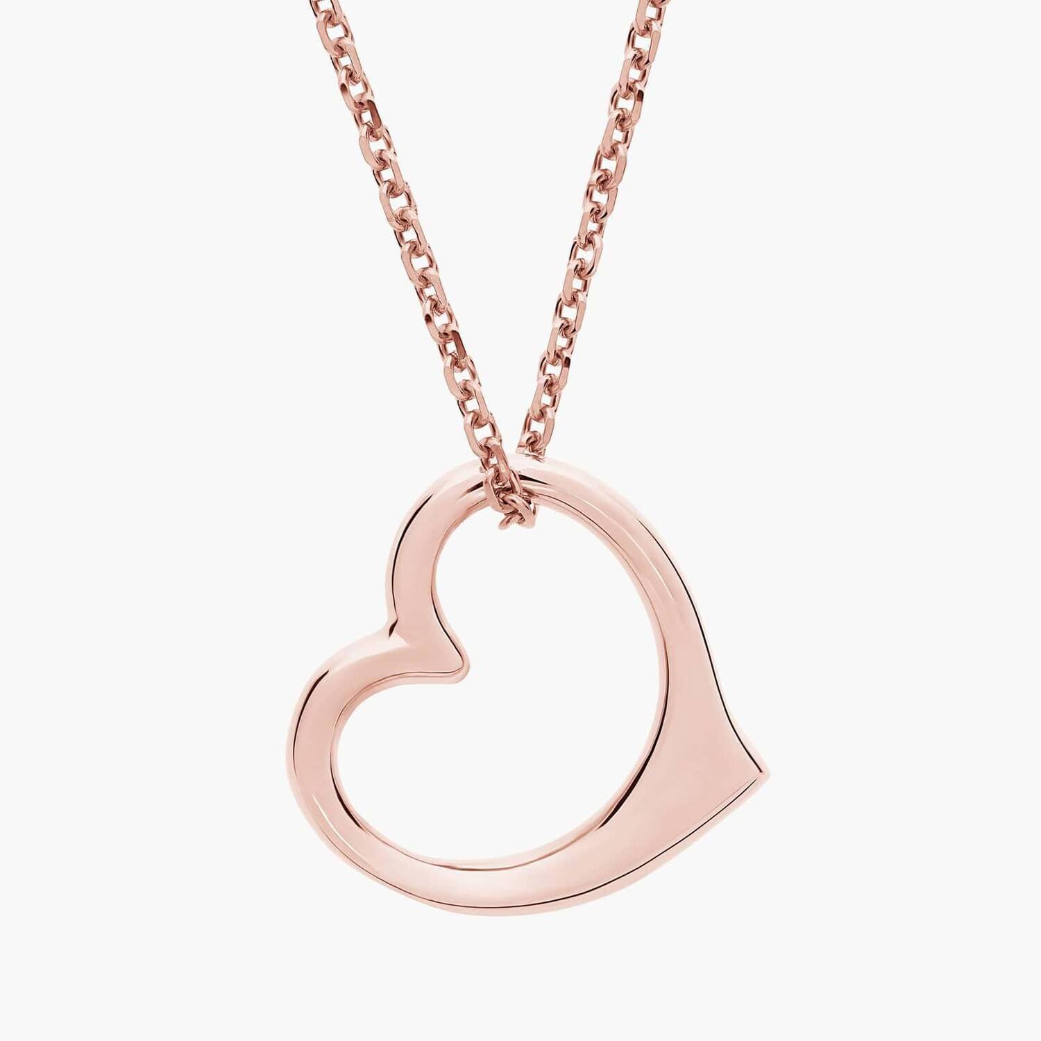 Elegant RoseAura Simple Circle Pendant in Pink Gold